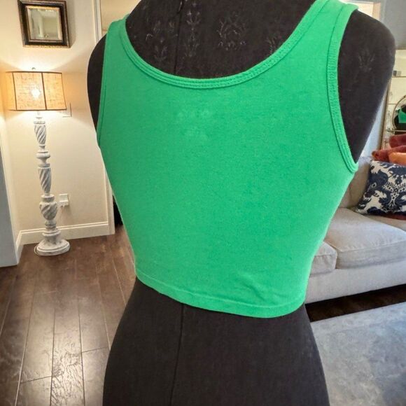 Wild Fable Green Cropped top small - Picture 3 of 4